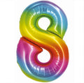 Zahl 8 Regenbogen 76cm